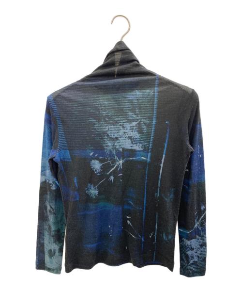 Y's（ワイズ）Y's (ワイズ) 25SS フラワープリントハイネックカットソー ネイビー サイズ:SIZE 2/Mの古着・服飾アイテム