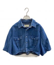 77circa（ナナナナサーカ）の古着「リメイクショート丈デニムジャケット」｜ブルー