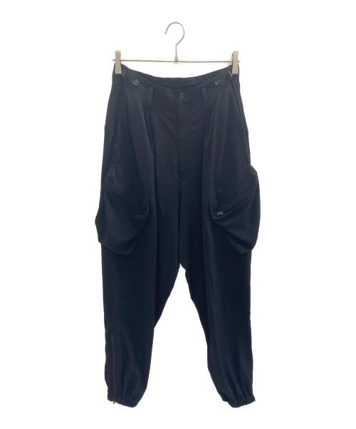 Y's（ワイズ）Y's (ワイズ) 25SS TA/PE CREPE DE CHINE FLIGHT PANTS ブラック サイズ:2の古着・服飾アイテム