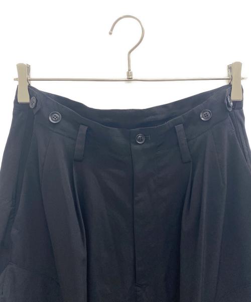 Y's（ワイズ）Y's (ワイズ) 25SS TA/PE CREPE DE CHINE FLIGHT PANTS ブラック サイズ:2の古着・服飾アイテム