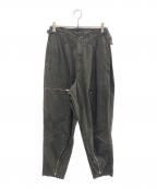Y'sワイズ）の古着「25SS COTTON SLAB GARMENT DYEING FLIGHT PANTS」｜グレー