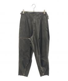 Y's（ワイズ）の古着「25SS COTTON SLAB GARMENT DYEING FLIGHT PANTS」｜グレー