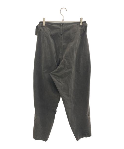 Y's（ワイズ）Y's (ワイズ) 25SS COTTON SLAB GARMENT DYEING FLIGHT PANTS グレー サイズ:2の古着・服飾アイテム