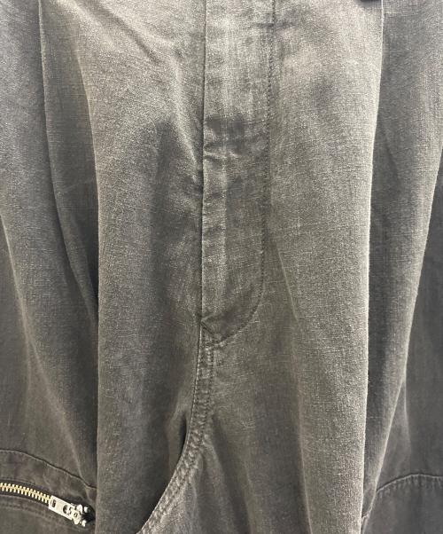 Y's（ワイズ）Y's (ワイズ) 25SS COTTON SLAB GARMENT DYEING FLIGHT PANTS グレー サイズ:2の古着・服飾アイテム
