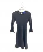BLUE LABEL CRESTBRIDGEブルーレーベルクレストブリッジ）の古着「ニットワンピース」｜ブラック