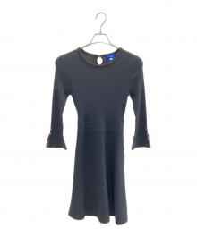 BLUE LABEL CRESTBRIDGE（ブルーレーベルクレストブリッジ）の古着「ニットワンピース」｜ブラック