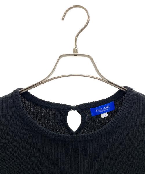 BLUE LABEL CRESTBRIDGE（ブルーレーベルクレストブリッジ）BLUE LABEL CRESTBRIDGE (ブルーレーベルクレストブリッジ) ニットワンピース ブラック サイズ:38の古着・服飾アイテム