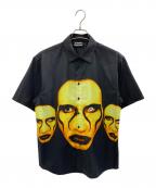 PLEASURES×Marilyn Mansonプレジャーズ×マリリンマンソン）の古着「Pleasures X Marilyn Manson S/S Shirts」｜ブラック