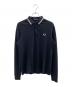 FRED PERRY（フレッドペリー）の古着「鹿の子 L/S ポロシャツ」｜ブラック