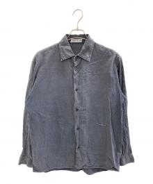 STONE ISLAND（ストーンアイランド）の古着「99's ウォッシュ加工ロングスリーブシャツ」｜グレー