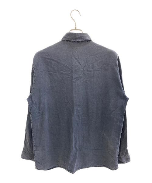 STONE ISLAND（ストーンアイランド）STONE ISLAND (ストーンアイランド) 99's ウォッシュ加工ロングスリーブシャツ グレー サイズ:Mの古着・服飾アイテム
