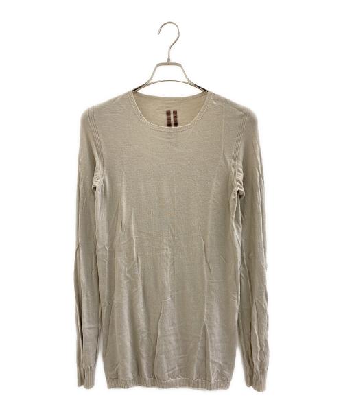 RICK OWENS（リックオウエンス）RICK OWENS (リックオウエンス) 00's ウールニットシャツ ベージュ サイズ:Mの古着・服飾アイテム