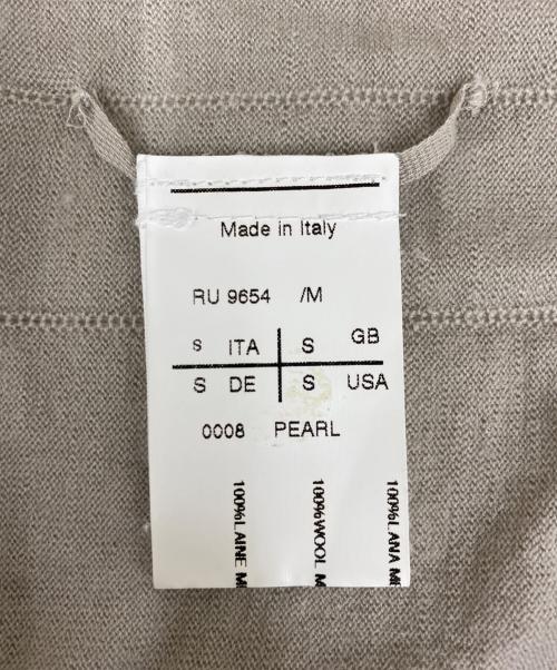 RICK OWENS（リックオウエンス）RICK OWENS (リックオウエンス) 00's ウールニットシャツ ベージュ サイズ:Mの古着・服飾アイテム