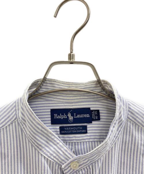 RALPH LAUREN（ラルフローレン）RALPH LAUREN (ラルフローレン) スタンドカラー オックスフォードシャツ スカイブルー サイズ:16-35の古着・服飾アイテム