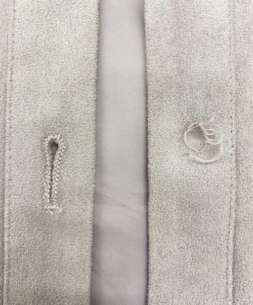 PROPORTION BODY DRESSING（プロポーションボディドレッシング）PROPORTION BODY DRESSING (プロポーションボディドレッシング) フェイクスウェードノーカラーブルゾン パープル サイズ:Mの古着・服飾アイテム