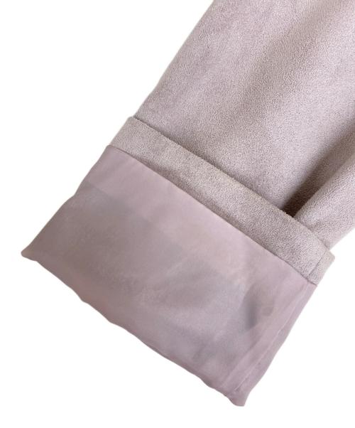 PROPORTION BODY DRESSING（プロポーションボディドレッシング）PROPORTION BODY DRESSING (プロポーションボディドレッシング) フェイクスウェードノーカラーブルゾン パープル サイズ:Mの古着・服飾アイテム