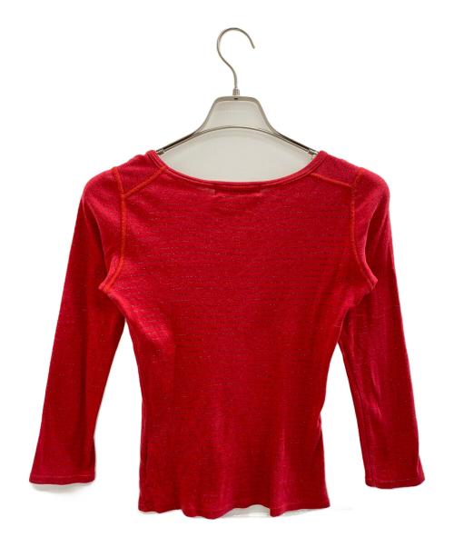 Hysteric Glamour（ヒステリックグラマー）Hysteric Glamour (ヒステリックグラマー) 長袖カットソー レッド サイズ:Freeの古着・服飾アイテム