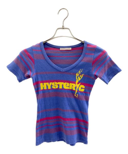 Hysteric Glamour（ヒステリックグラマー）Hysteric Glamour (ヒステリックグラマー) Y2K S/S ピチTシャツ ブルー サイズ:Freeの古着・服飾アイテム