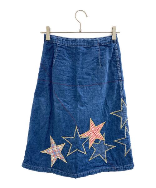 Hysteric Glamour（ヒステリックグラマー）Hysteric Glamour (ヒステリックグラマー) 巻きスカート ブルー サイズ:Freeの古着・服飾アイテム