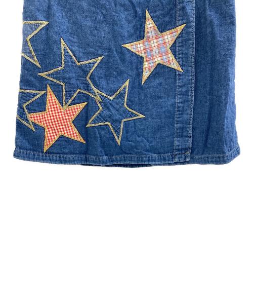 Hysteric Glamour（ヒステリックグラマー）Hysteric Glamour (ヒステリックグラマー) 巻きスカート ブルー サイズ:Freeの古着・服飾アイテム