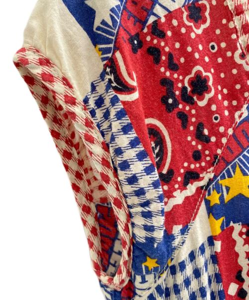 Hysteric Glamour（ヒステリックグラマー）Hysteric Glamour (ヒステリックグラマー) 90's ファックベア パッチワーク柄 ワンピース アーカイブ Y2K マルチカラー サイズ:Freeの古着・服飾アイテム