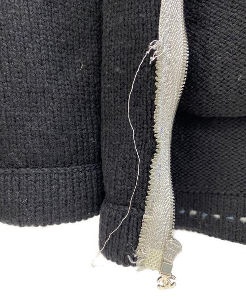 CHANEL（シャネル）CHANEL (シャネル) ステッチワーク・ジップカーディガン ブラック サイズ:L (42)の古着・服飾アイテム