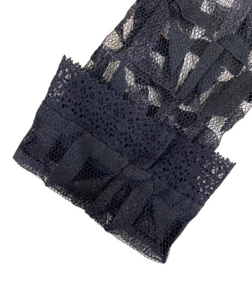 CHANEL（シャネル）CHANEL (シャネル) ツイードレーススリーブジャケット ブラック サイズ:M (40)の古着・服飾アイテム