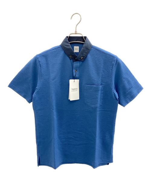 TAKEO KIKUCHI（タケオキクチ）TAKEO KIKUCHI (タケオキクチ) ポロシャツ ブルー サイズ:Sの古着・服飾アイテム