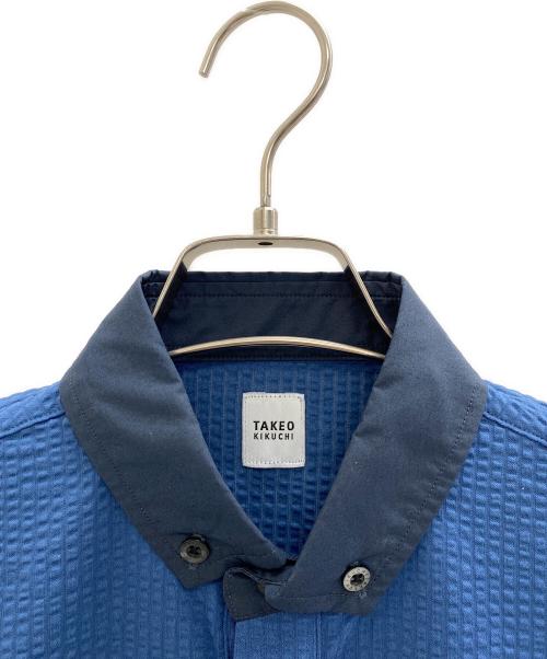 TAKEO KIKUCHI（タケオキクチ）TAKEO KIKUCHI (タケオキクチ) ポロシャツ ブルー サイズ:Sの古着・服飾アイテム