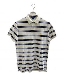 POLO RALPH LAUREN（ポロ・ラルフローレン）の古着「ポロシャツ」｜ホワイト×ネイビー