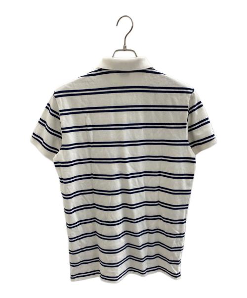 POLO RALPH LAUREN（ポロ・ラルフローレン）POLO RALPH LAUREN (ポロ・ラルフローレン) ポロシャツ ホワイト×ネイビー サイズ:M 未使用品の古着・服飾アイテム