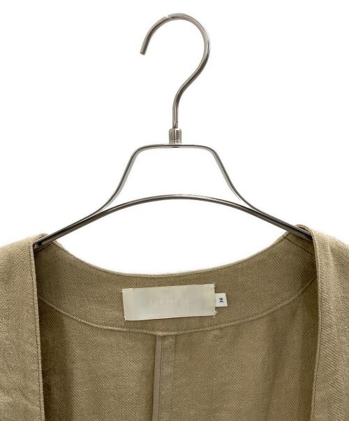 TODAYFUL（トゥデイフル）TODAYFUL (トゥデイフル) リネンガウンコート ブラウン サイズ:36の古着・服飾アイテム