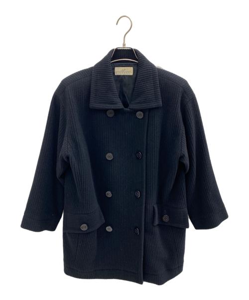 GIVENCHY（ジバンシィ）GIVENCHY (ジバンシィ) 90'sダブルウールコート ブラック サイズ:9号の古着・服飾アイテム