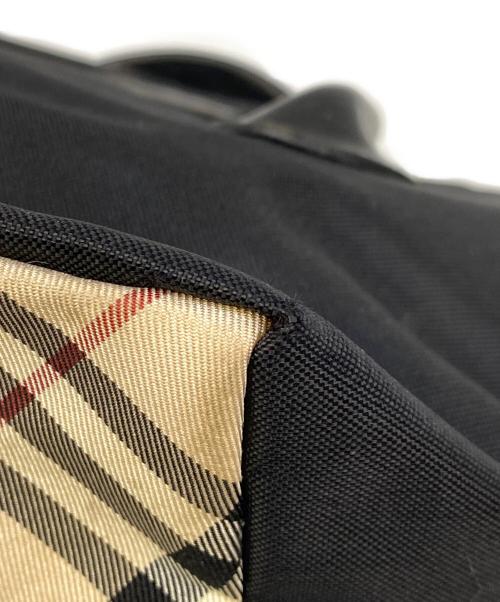 BURBERRY BLUE LABEL（バーバリー ブルー レーベル）BURBERRY BLUE LABEL (バーバリー ブルー レーベル) ハンドバッグ ブラック×ベージュの古着・服飾アイテム