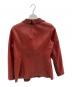 BALMAIN Paris (バルマンパリ) 90's ストライプ・ラムレザージャケット レッド サイズ:11号：10000円