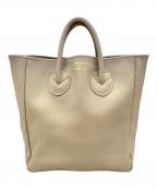 YOUNG & OLSEN The DRYGOODS STOREヤングアンドオルセン ザ ドライグッズストア）の古着「EMBOSSED LEATHER TOTE M」｜ベージュ