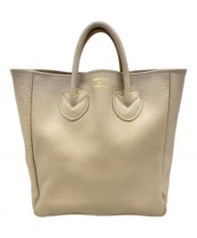 YOUNG & OLSEN The DRYGOODS STORE（ヤングアンドオルセン ザ ドライグッズストア）の古着「EMBOSSED LEATHER TOTE M」｜ベージュ