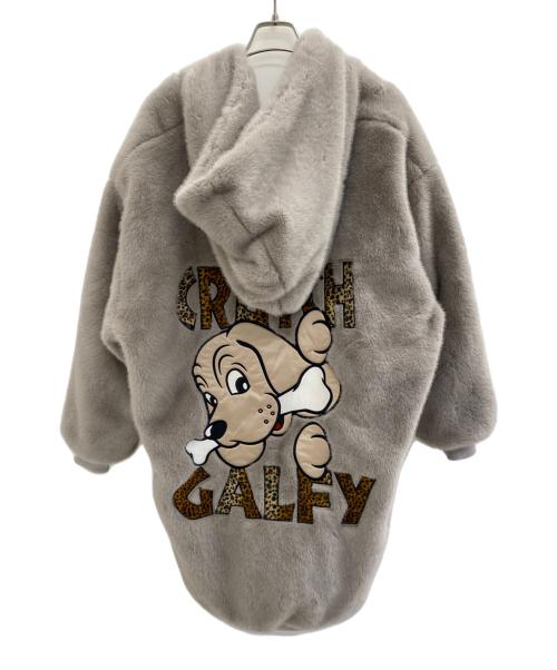 GALFY CRUTCH BRAND（ガルフィークラッチブランド）GALFY CRUTCH BRAND (ガルフィークラッチブランド) 大セレブファーコート ベージュ サイズ:Fの古着・服飾アイテム