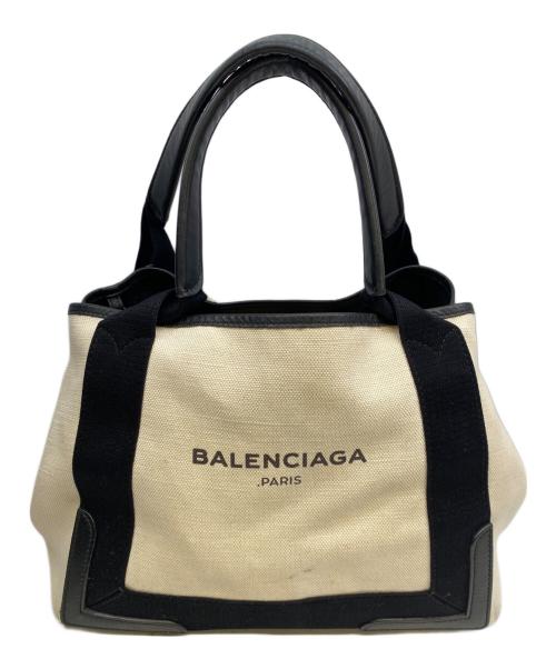 BALENCIAGA（バレンシアガ）BALENCIAGA (バレンシアガ) トートバッグ ベージュ×ブラックの古着・服飾アイテム