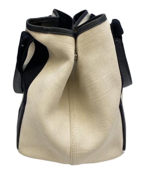 BALENCIAGA（バレンシアガ）BALENCIAGA (バレンシアガ) トートバッグ ベージュ×ブラックの古着・服飾アイテム