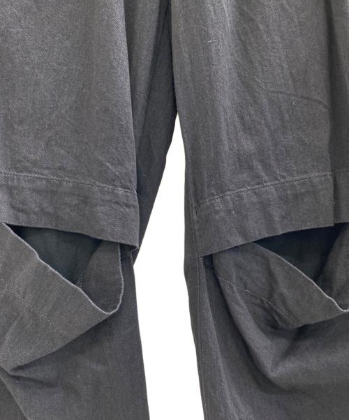 LIVINGTONE（リヴィントーン）LIVINGTONE (リヴィントーン) RELAXED OPEN KNEE ブラック サイズ:36の古着・服飾アイテム