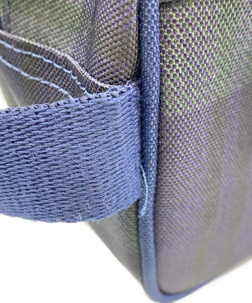 POLO RALPH LAUREN（ポロ・ラルフローレン）POLO RALPH LAUREN (ポロ・ラルフローレン) クラッチバッグ ネイビー×グリーンの古着・服飾アイテム