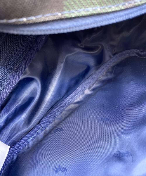 POLO RALPH LAUREN（ポロ・ラルフローレン）POLO RALPH LAUREN (ポロ・ラルフローレン) クラッチバッグ ネイビー×グリーンの古着・服飾アイテム