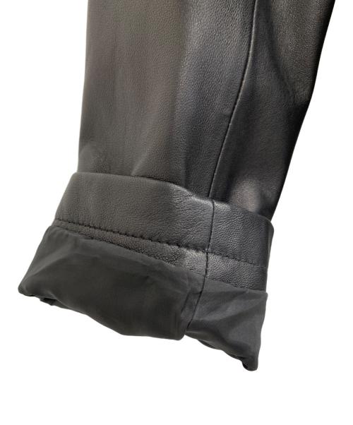 MICHAEL KORS（マイケルコース）MICHAEL KORS (マイケルコース) ラムレザー ダブルライダースジャケット ブラック サイズ:Lの古着・服飾アイテム