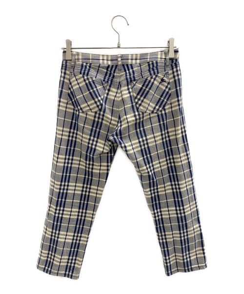 BURBERRY LONDON（バーバリーロンドン）BURBERRY LONDON (バーバリーロンドン) パンツ ブラウン×ネイビー サイズ:38の古着・服飾アイテム