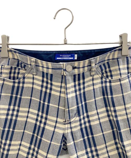BURBERRY LONDON（バーバリーロンドン）BURBERRY LONDON (バーバリーロンドン) パンツ ブラウン×ネイビー サイズ:38の古着・服飾アイテム