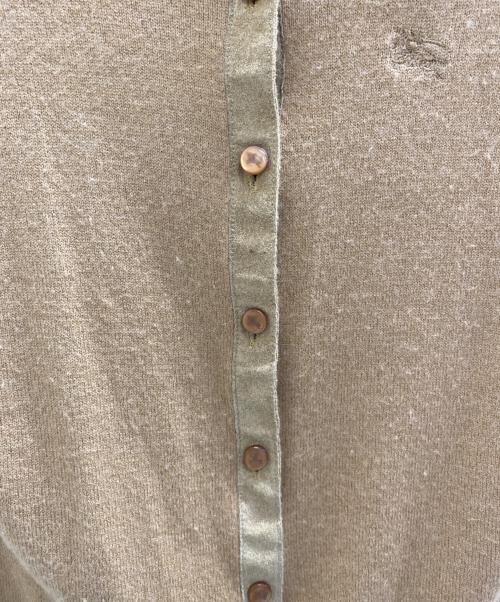 BURBERRY LONDON（バーバリーロンドン）BURBERRY LONDON (バーバリーロンドン) 薄手カーディガン ブラウン サイズ:Mの古着・服飾アイテム