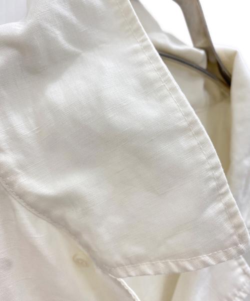 FRED PERRY（フレッドペリー）FRED PERRY (フレッドペリー) Linen Blend Revere Collar Shirt ホワイト サイズ:Mの古着・服飾アイテム