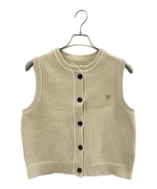 CAPRICIEUX LE'MAGE（カプリシューレマージュ）CAPRICIEUX LE'MAGE (カプリシューレマージュ) ニットベスト アイボリー サイズ:Freeの古着・服飾アイテム