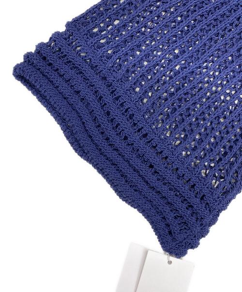 FRAY ID（フレイ アイディー）FRAY ID (フレイ アイディー) 24SS 2WAYメッシュニットプルオーバー ネイビー サイズ:Free 未使用品の古着・服飾アイテム